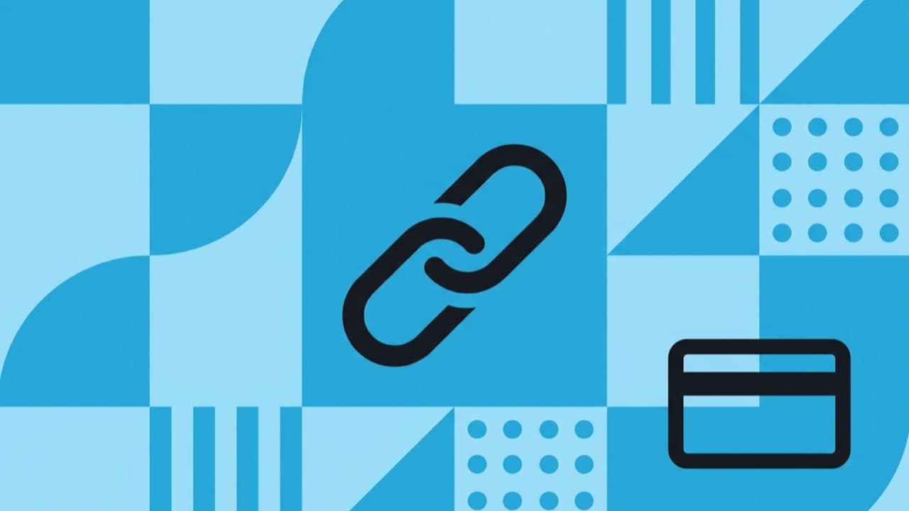 Flat geometric illustration about agentic commerce protocols, showing three connected pipelines linking AI agents, merchants and payments